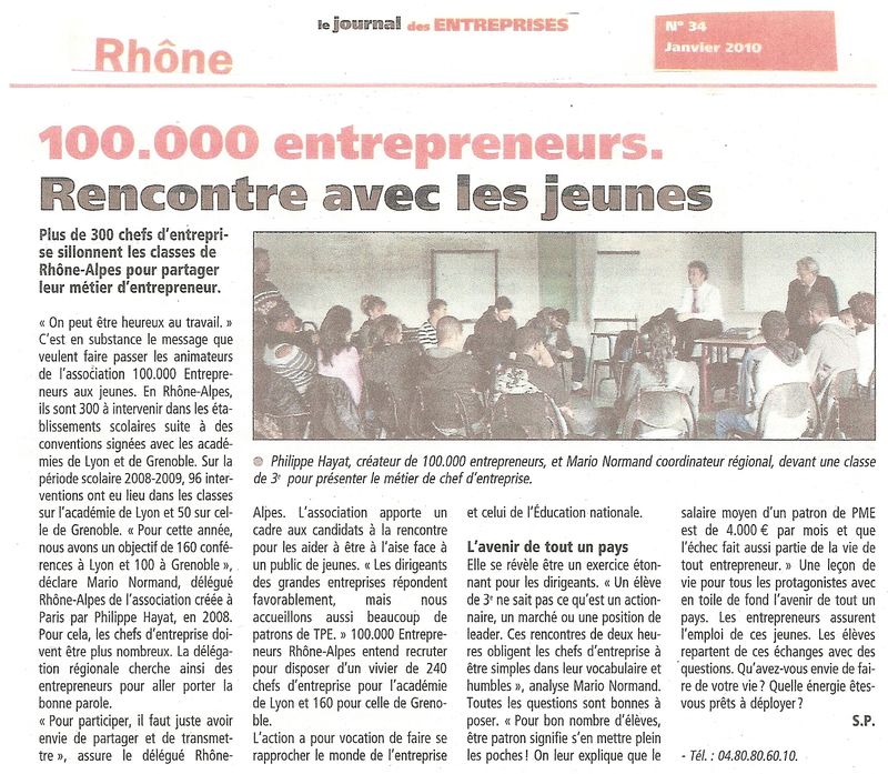 Le Journal des Entreprises